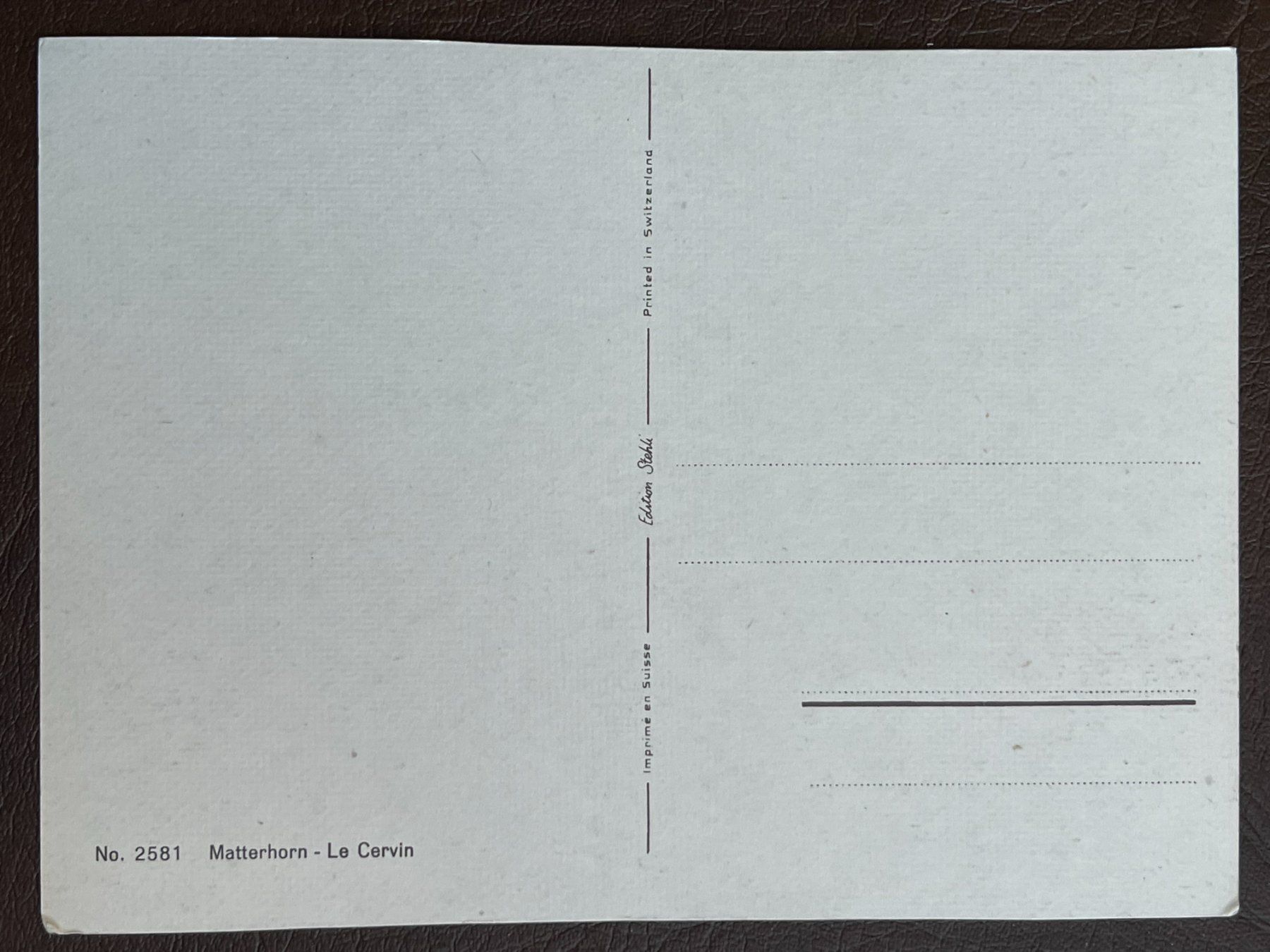 Cartoline postali: Matterhorn - 2581 – Usato da Steg VS venduto da danwer74 1