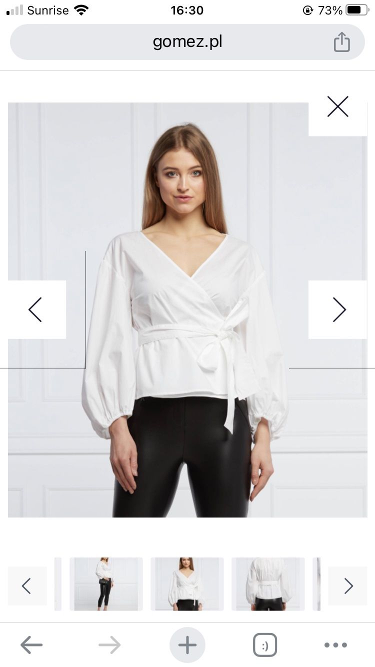Michael Kors Camicette: Michael Kors Weisse Wickelbluse / wrap blouse – Nuovo (secondo la descrizione) da Bern venduto da clairedeluna 1
