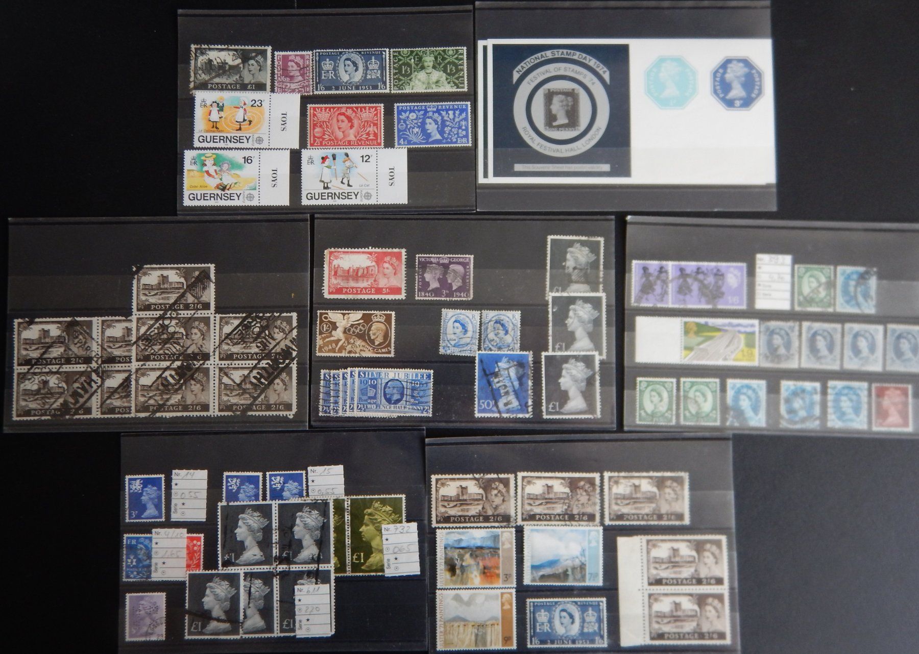 Alle Briefmarken: Grossbritannien kleine Sammlung – Gebraucht aus Zürich von Muehlekauf 2