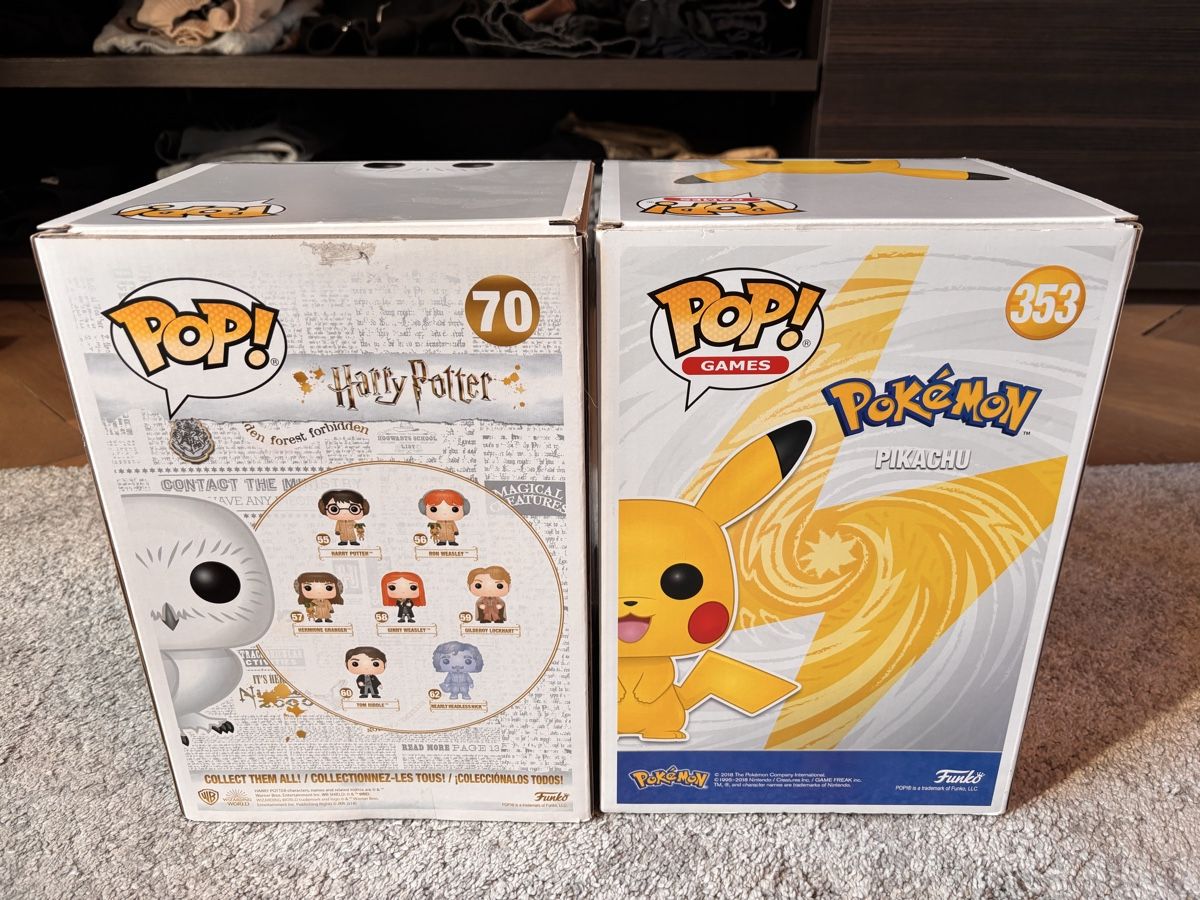 Funko Statuette: Two big funko pops,pikachu and hedwig – Usato da Ascona venduto da ElfieLove 4