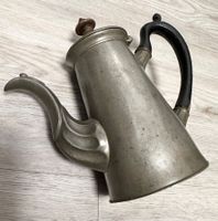 Antike Zinn Kanne Kaffeekrug Kaffeekanne Zinnkanne