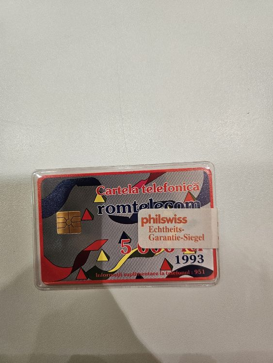Cartes de téléphone: Romtelecom Telefonkarte 5000 Einheiten, Jahrgang 1993 Top! – Neuf avec emballage d'origine à Wiler b.Utzenstorf par Ired