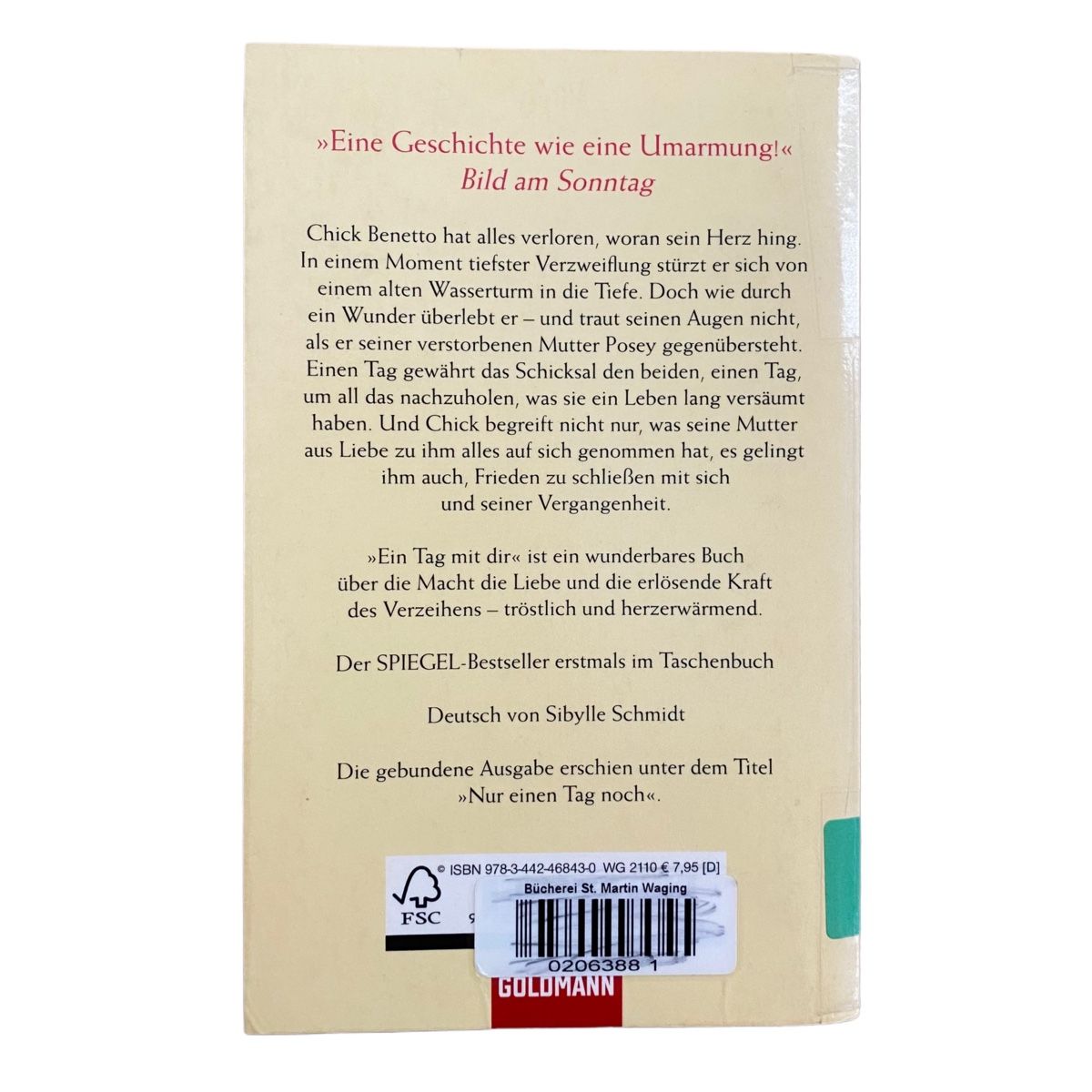 Libri: Mitch Albom: Ein Tag mit dir – Usato da Bonstetten venduto da zweitihand.shop 1