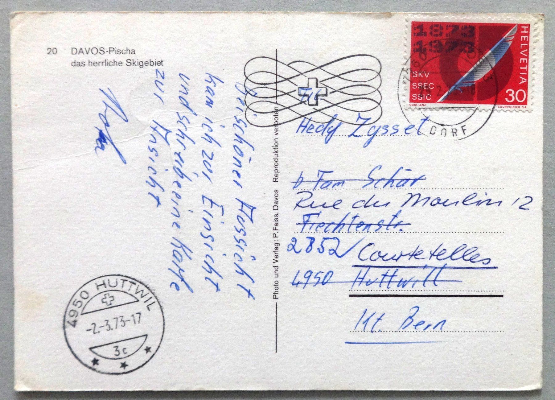 Cartes postales: Davos-Pischa – Défectueux à Fétigny par Billy2miny 1