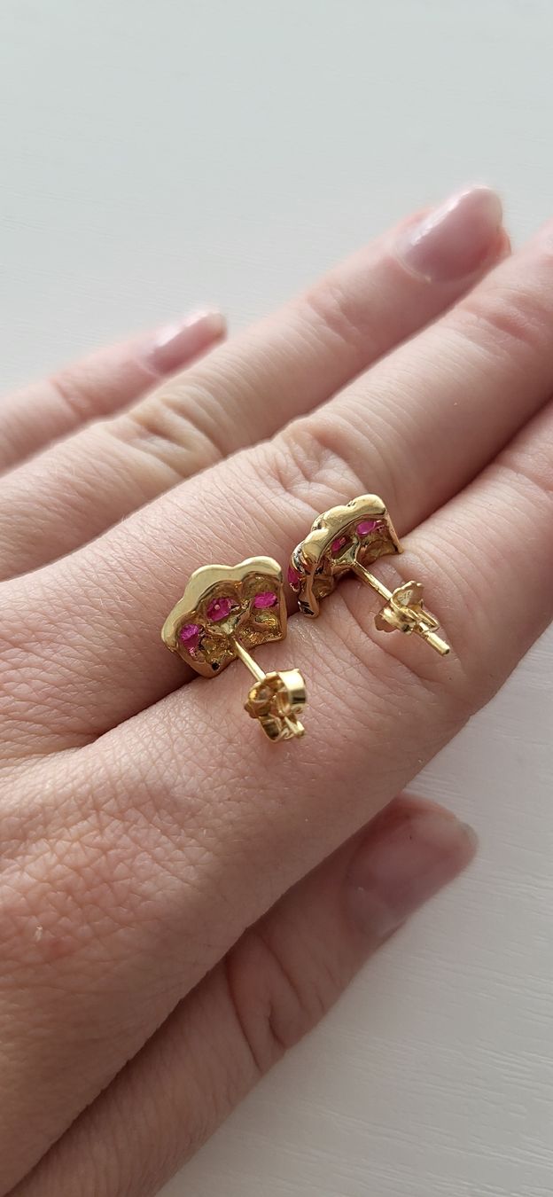 Ohrringe & -stecker: Edle Diamantohrstecker mit Rubinen – Neu (gemäss Beschreibung) aus Unterägeri von Altgoldschmuck 7
