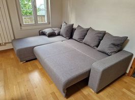 Schlafsofa / Ecksofa, grau  sehr guter Zustand