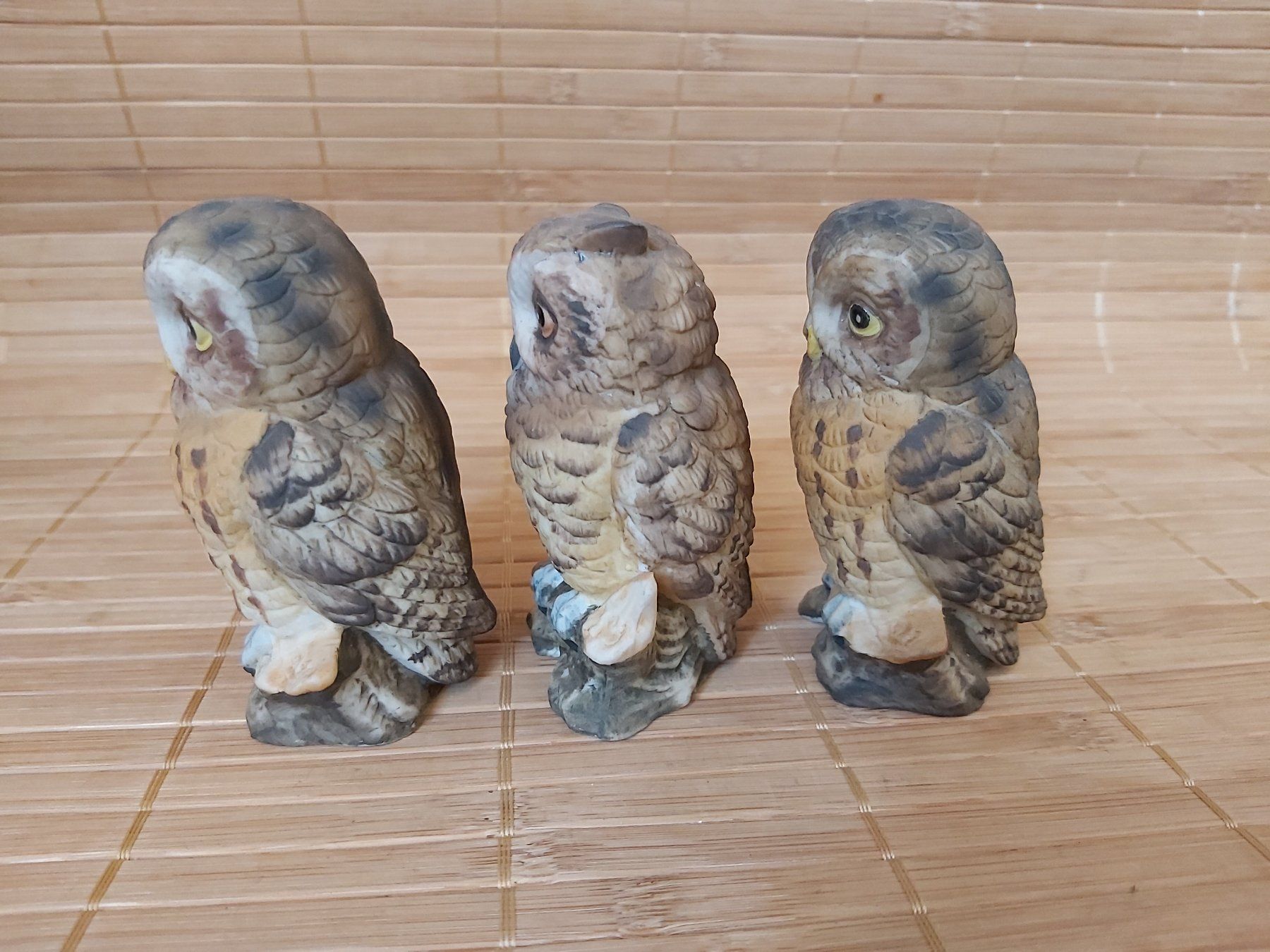 Figuren: Versand möglich! 3 Eulen, Uhu, Kauz, Noritake – Gebraucht aus Winterthur von Goldpipau 3