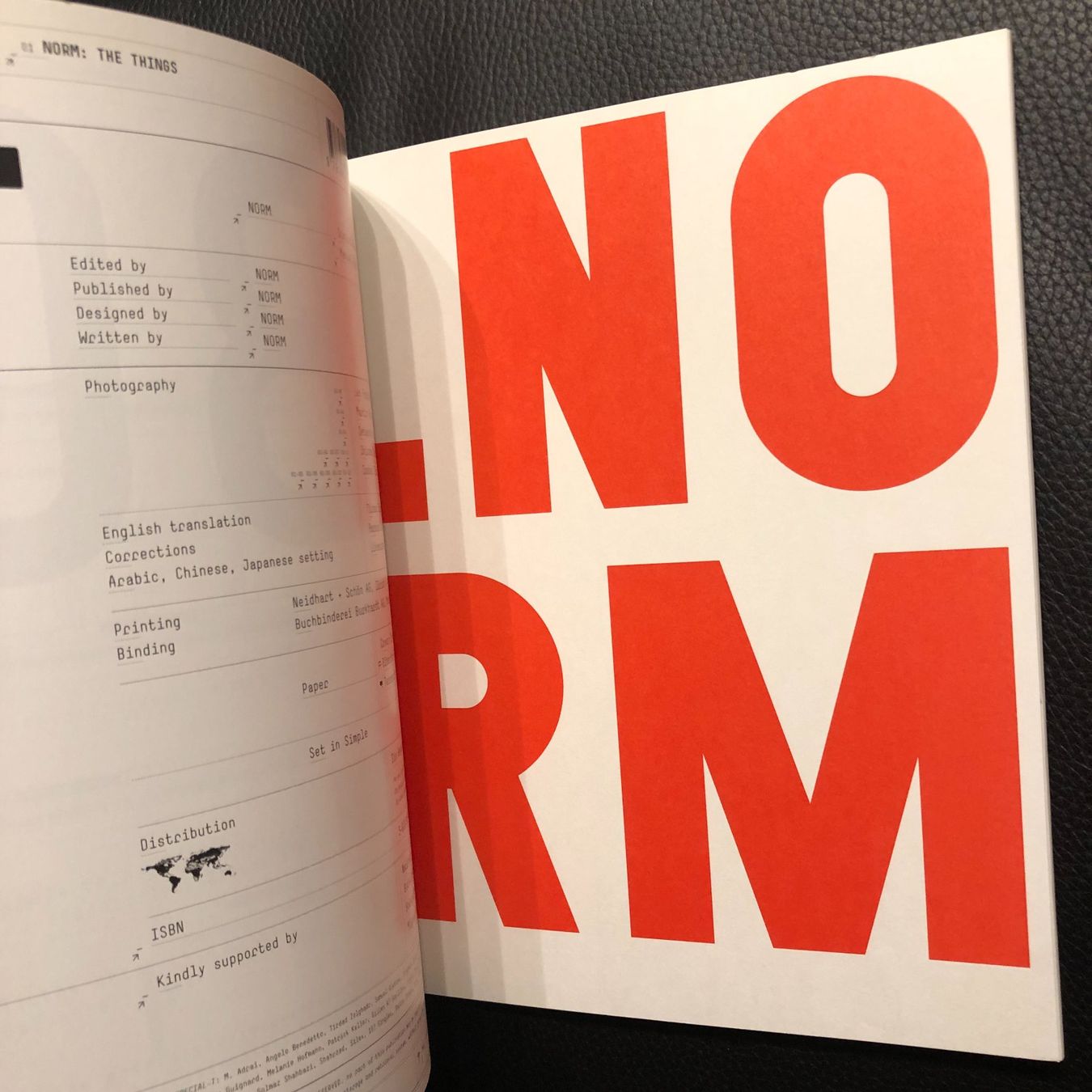 Libri: Norm: The Things Dimitri Bruni / Manuel Krebs  2002 – Usato da Pfäffikon ZH venduto da Waltoversand 1