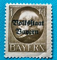 Briefmarken aus König Ludwig III. von Bayern mit Aufdruck