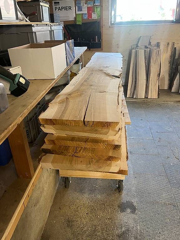 Articoli in legno: Diverse Kirschbaumbretter (Tisch, Epoxy, Möbel, Schneidbrett – Nuovo (secondo la descrizione) da Raperswilen venduto da Gut1