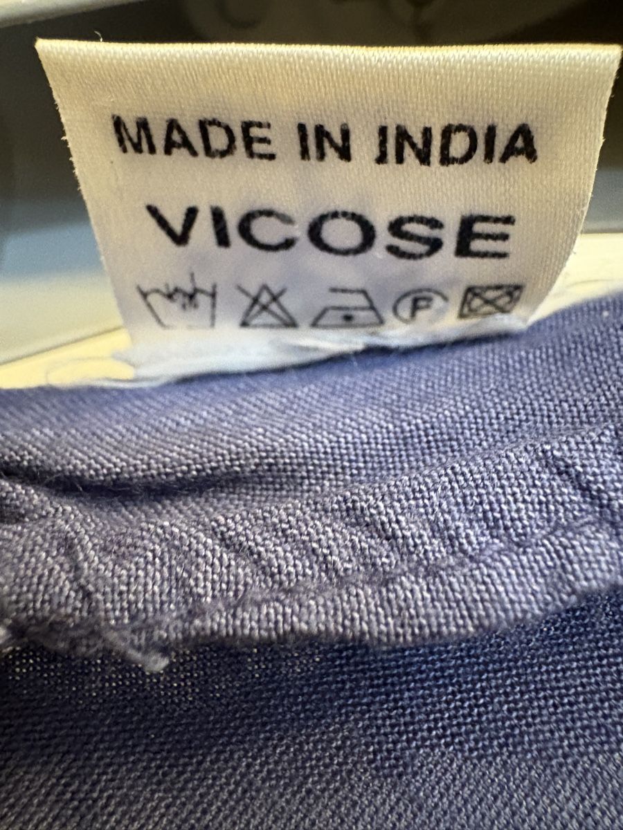 Camicette: Viskose Bluse in Dunkelblau mit Spitzenbesatz – Usato da Basel venduto da lolushka 3