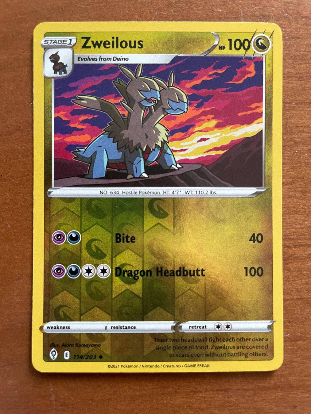 Pokémon Carte collezionabili: Pokemon Zweilous Reverse (Versand gratis) – Nuovo (secondo la descrizione) da Chur venduto da Angerson