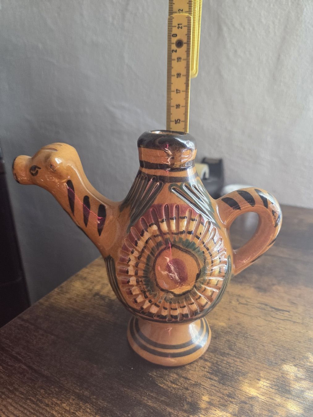 Statuette: Keramik Kanne Kamel Form bemalt braun gebraucht – Usato da Winterthur venduto da Maricels_Boutique 3