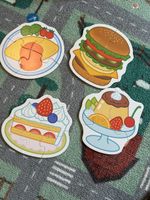Food shape puzzles set of 4 good condition