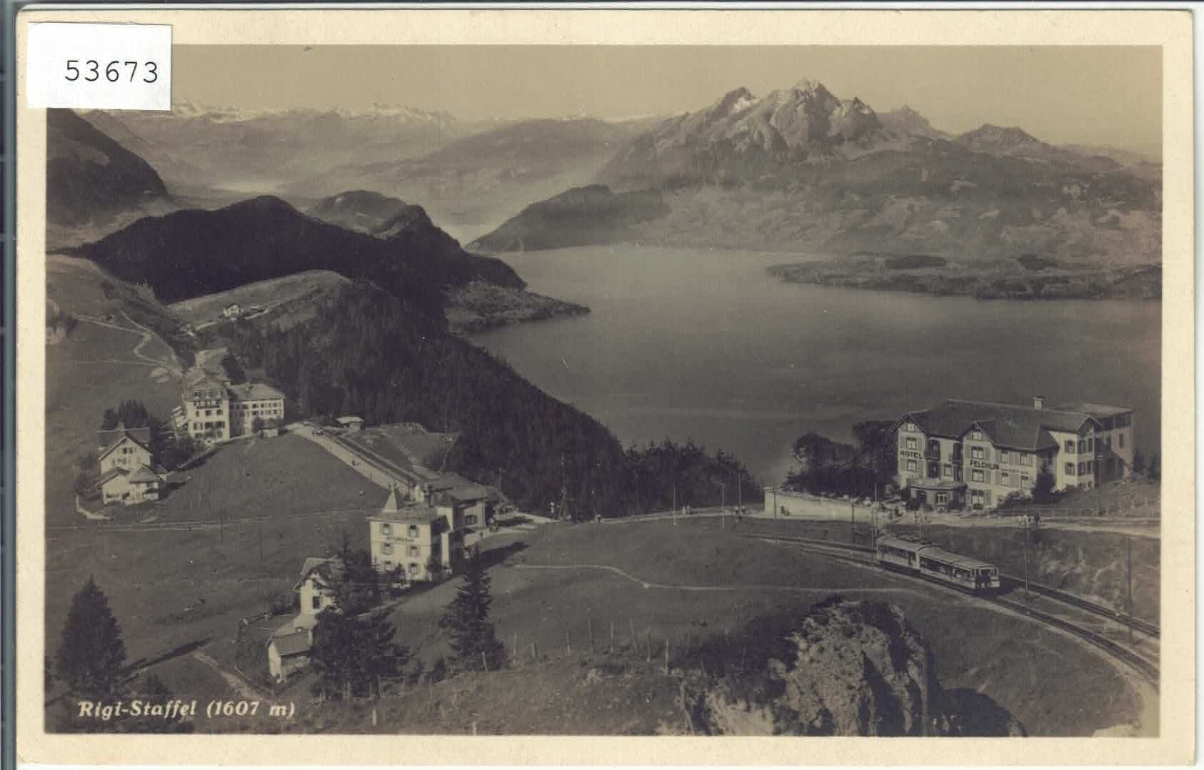 Cartoline postali: Rigi-Staffel mit Bahn – Usato da Ettingen venduto da Kartenplanet