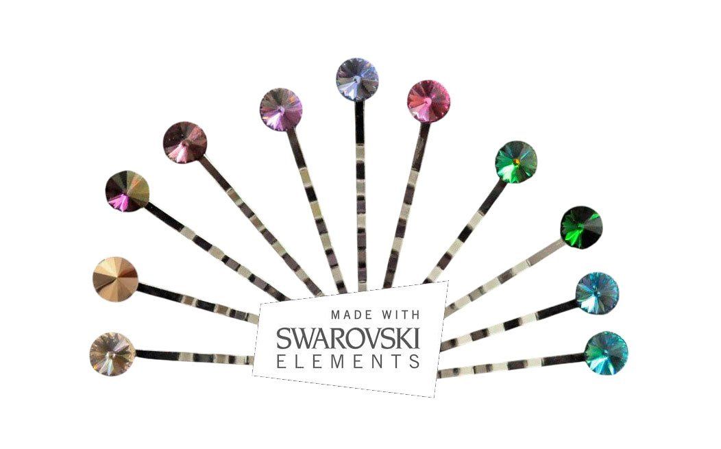 Swarovski Accessori per capelli: 2 Haarspangen mit Swarovski Elements, 19 Farben – Nuovo e nell'imballaggio originale da Bottenwil venduto da anh_5brz
