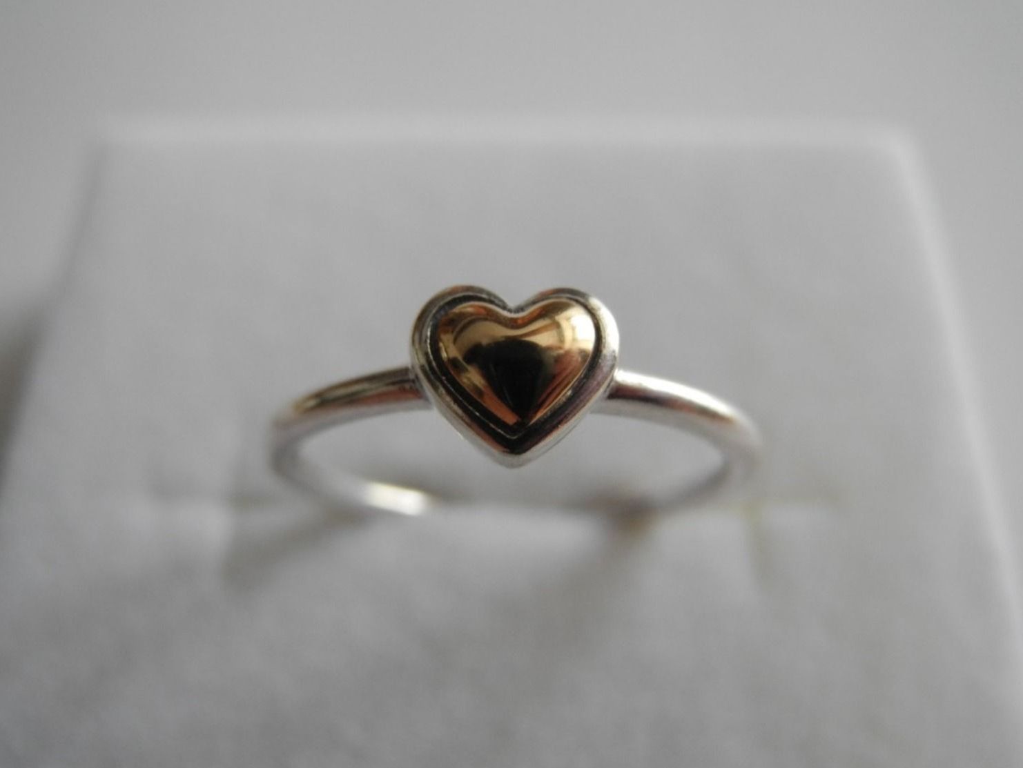 Pandora Ringe: Ring 925 Silber mit echt Goldeinlage 585 / Gr.54 – Neu (gemäss Beschreibung) aus Balsthal von qwer24