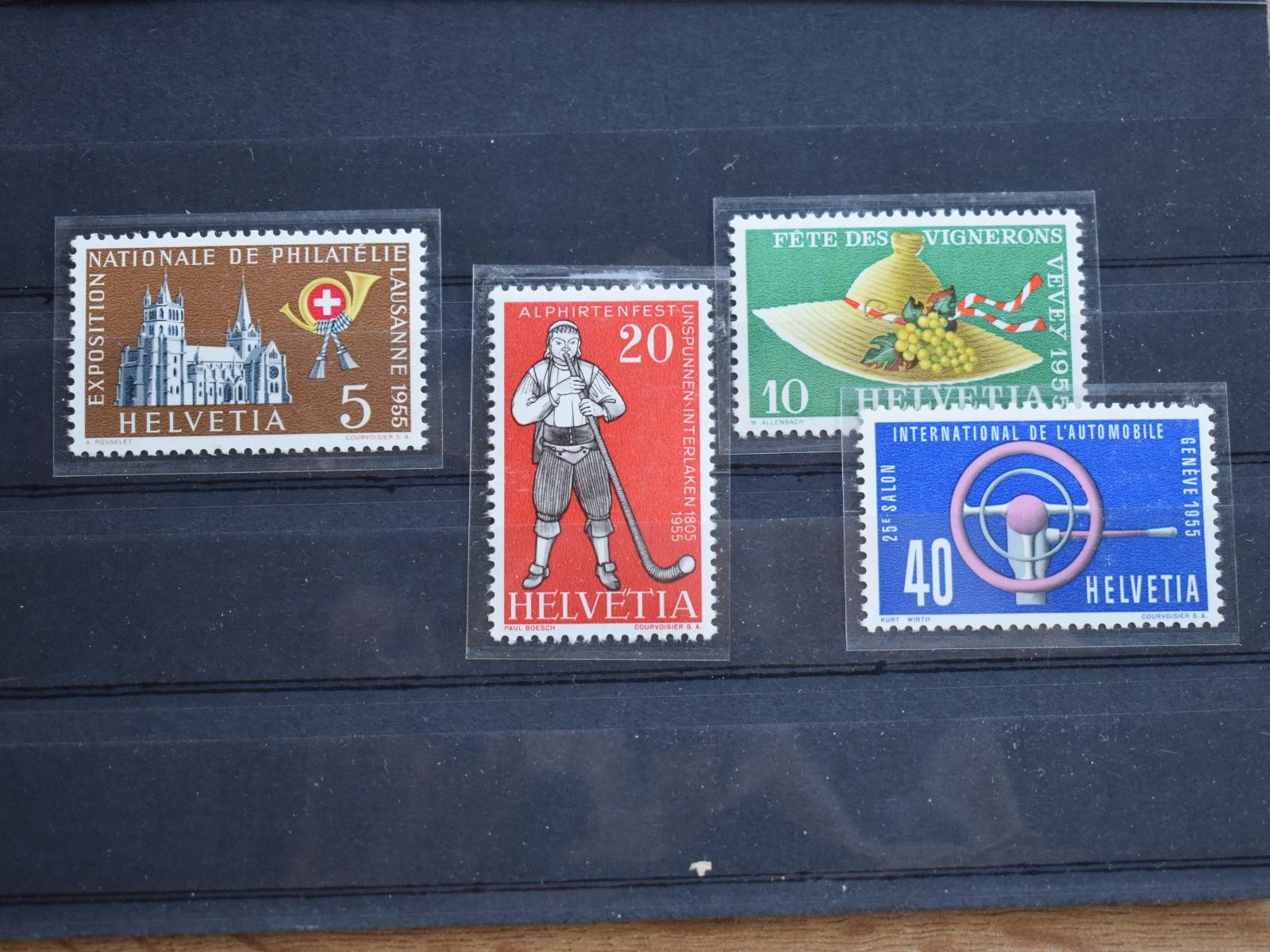 Tous les timbres: 1955 ganzer Satz Postfrisch **  B0707SCH – Neuf (Voir description) à Bettingen par Gluscht-Oase