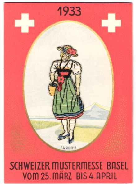 Cartes postales: Stick-AK Basel, Schweizer Mustermesse 19 – D'occasion à Berlin par bartko-reher