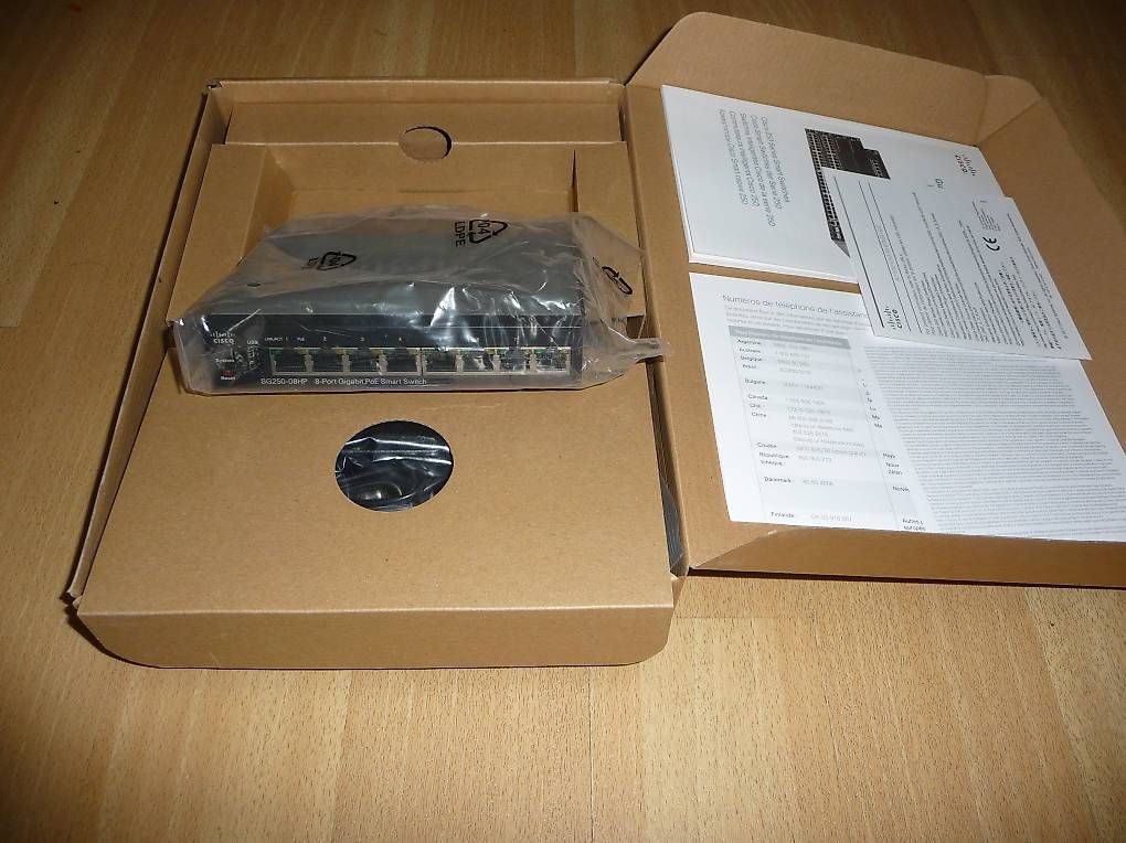 Cisco Hub & Switch: Cisco SG250-08HP 8-Port PoE Switch – Nuovo e nell'imballaggio originale da Rapperswil SG venduto da 1035f 2