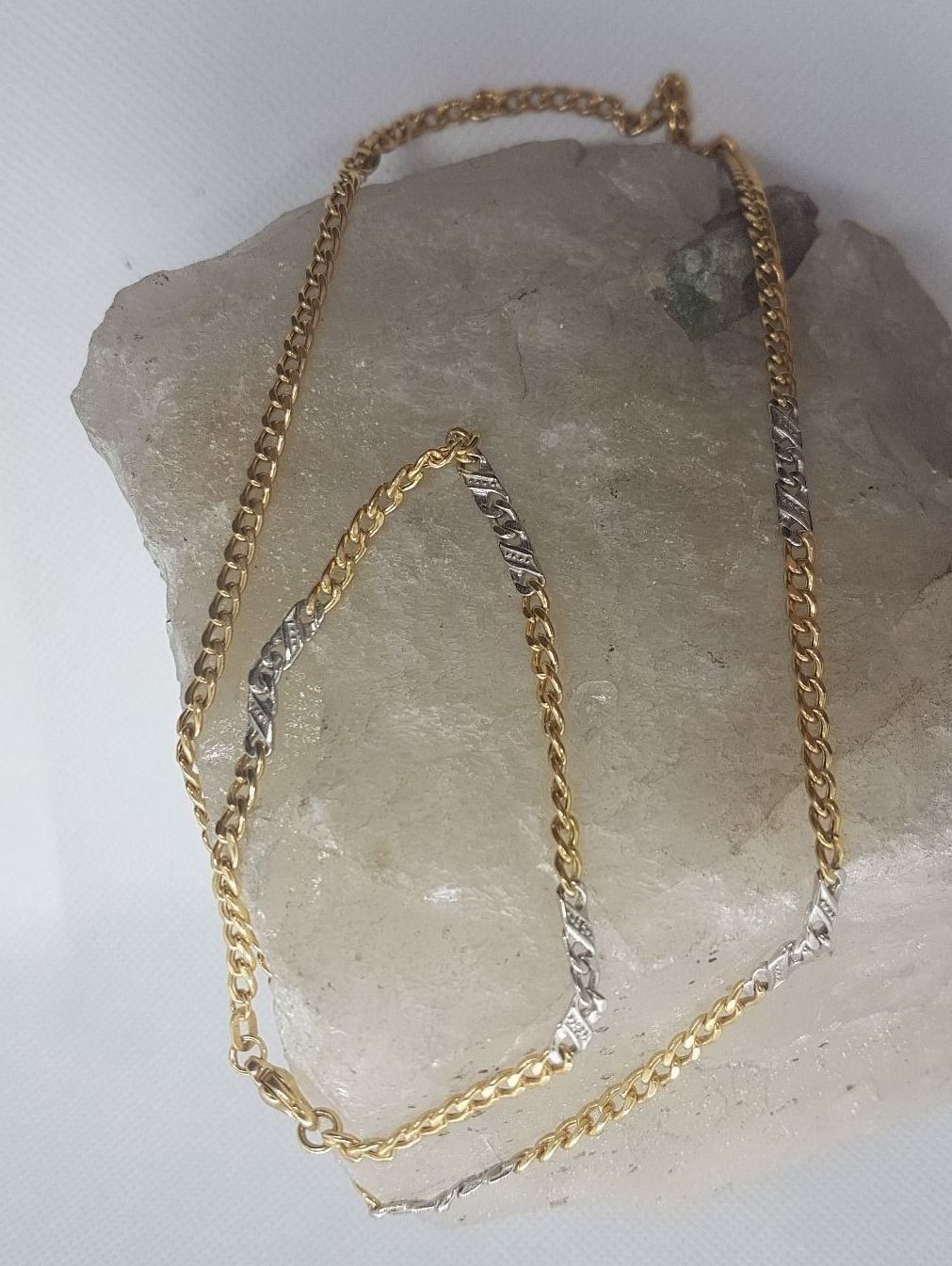 Ketten: Schmuckset im Panzer Look – Neu (gemäss Beschreibung) aus Unterägeri von Altgoldschmuck 3