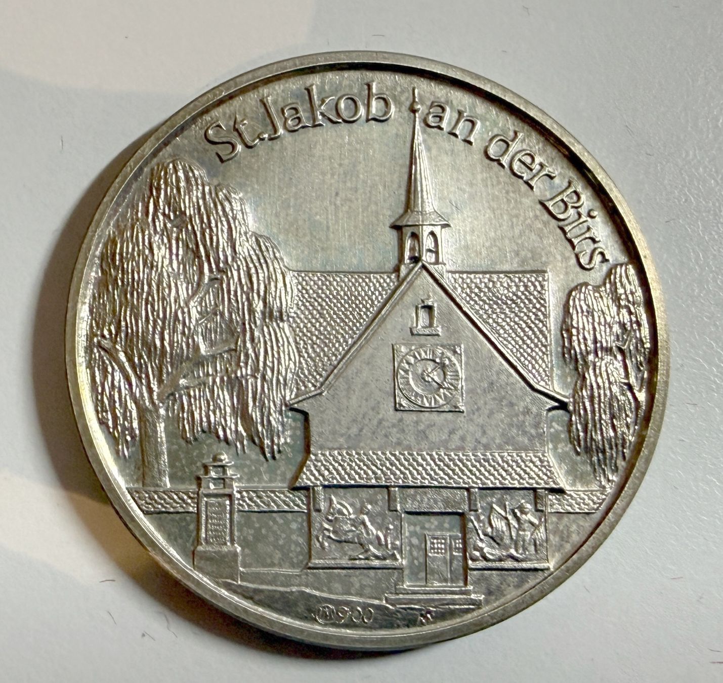 Medaillen: Medaille - Eidgenössisches Schwing Älplerfest Basel 1977 – Gebraucht aus Samedan von Gischpel25 1