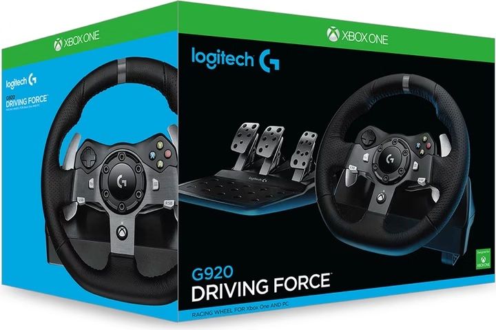Logitech Controller: Logitech G920 Driving Force Lenkrad mit Pedalen XBOX One – Usato da Jonen venduto da dan_285s