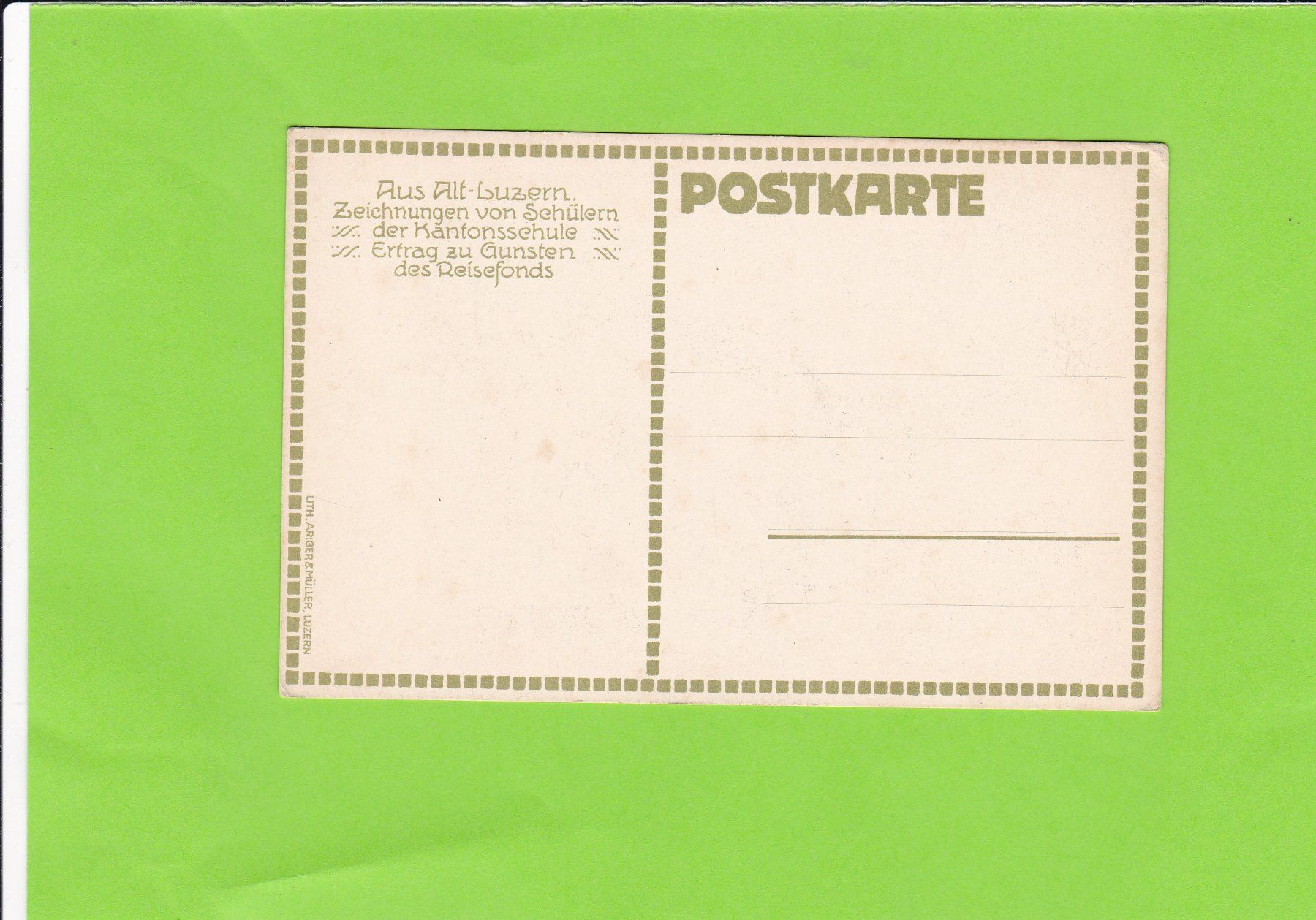 Cartoline postali: Aus Alt Luzern – Usato da St. Peterzell venduto da neckertal 1