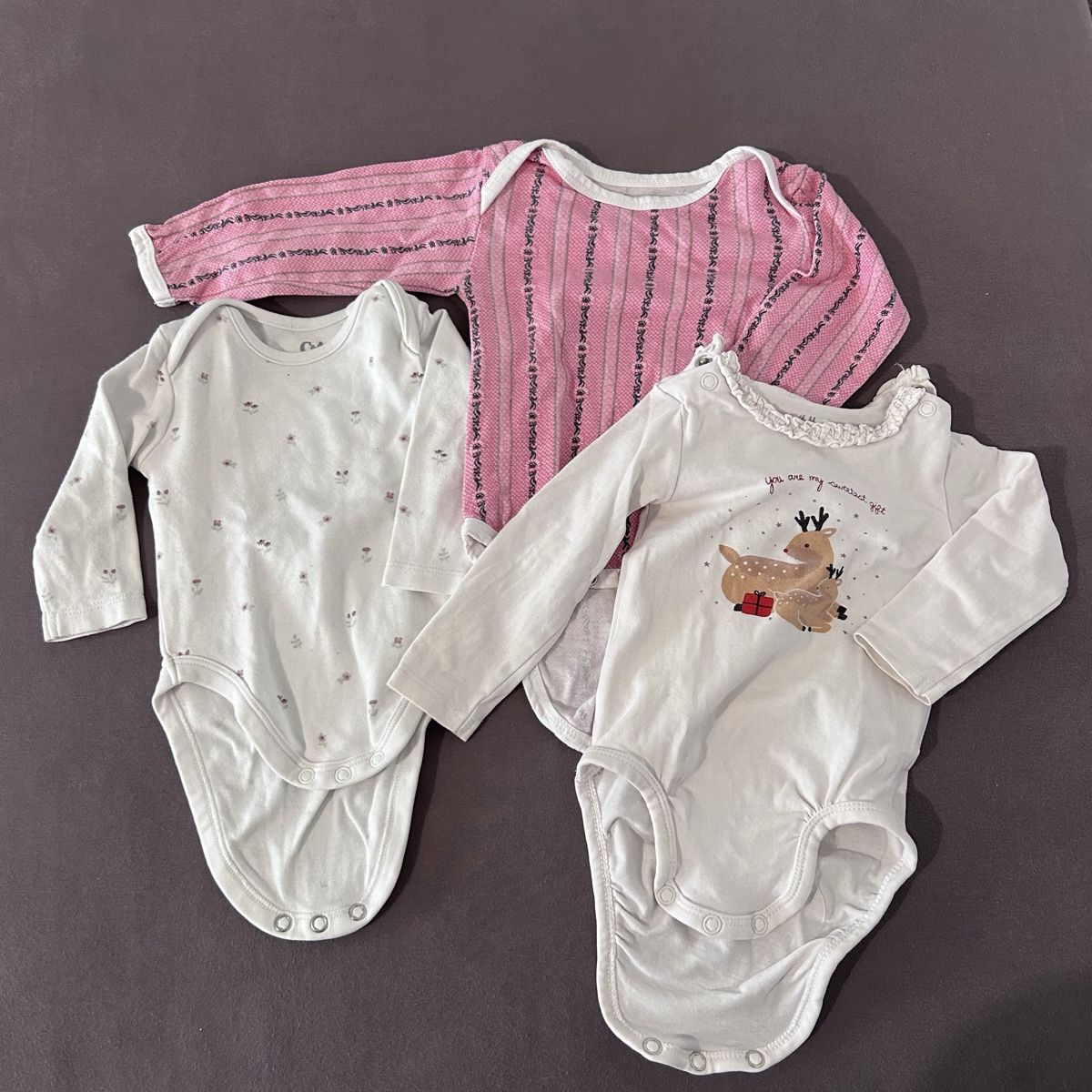Biancheria intima: 3er Set Baby Bodys Gr.62 – Usato da Vordemwald venduto da has_796n