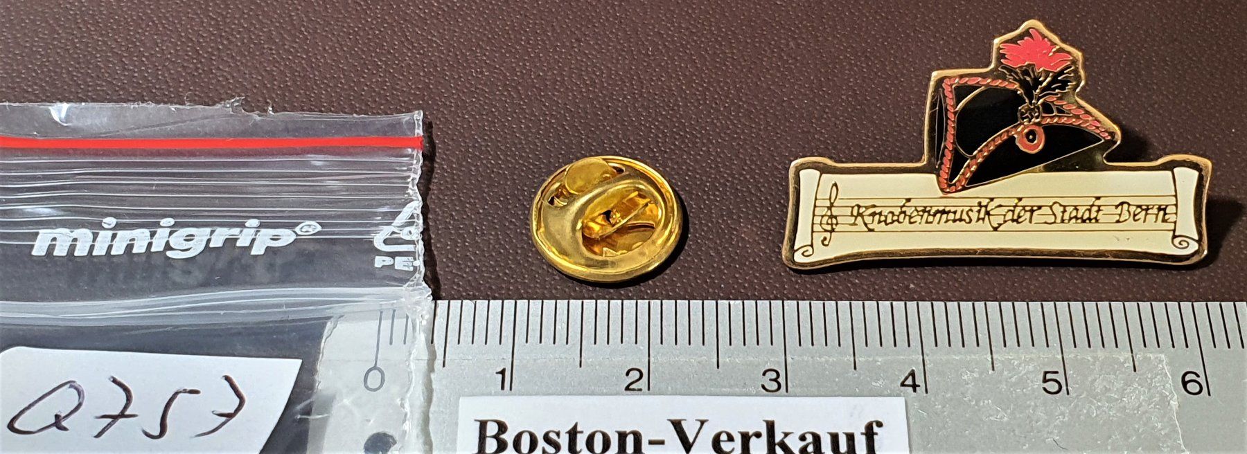 Plaketten & Abzeichen: Q757 - Pin Knabenmusik der Stadt Bern – Gebraucht aus Reinach BL von Boston-Verkauf 1