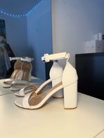 Damen Sandaletten (Heels) weiss Blockabsatz H&M