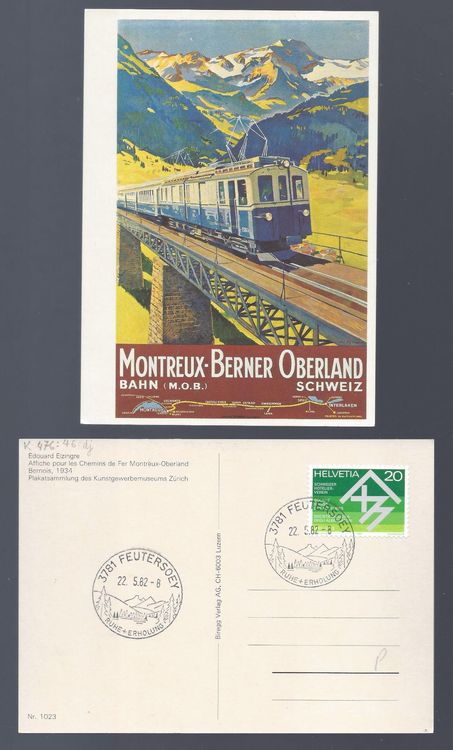 Montreux . Berner Oberland Bahn Sst FEUTERSOEY (BE) Kaufen auf Ricardo
