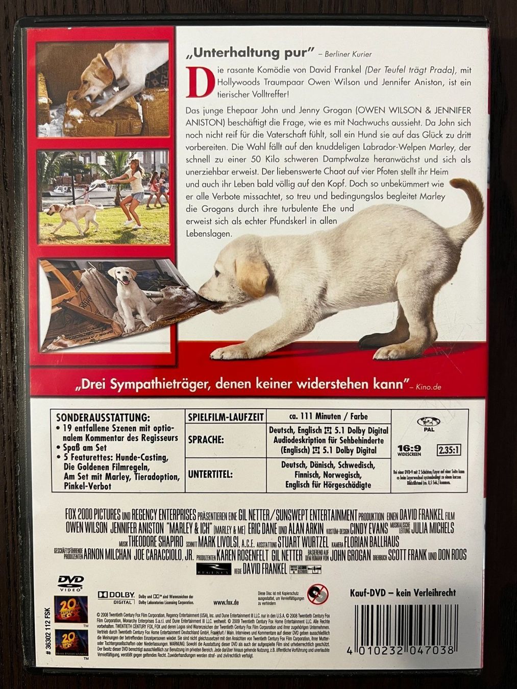 Tutti i DVDs: Marley und ich – Usato da Zürich venduto da FilmFreunde 1