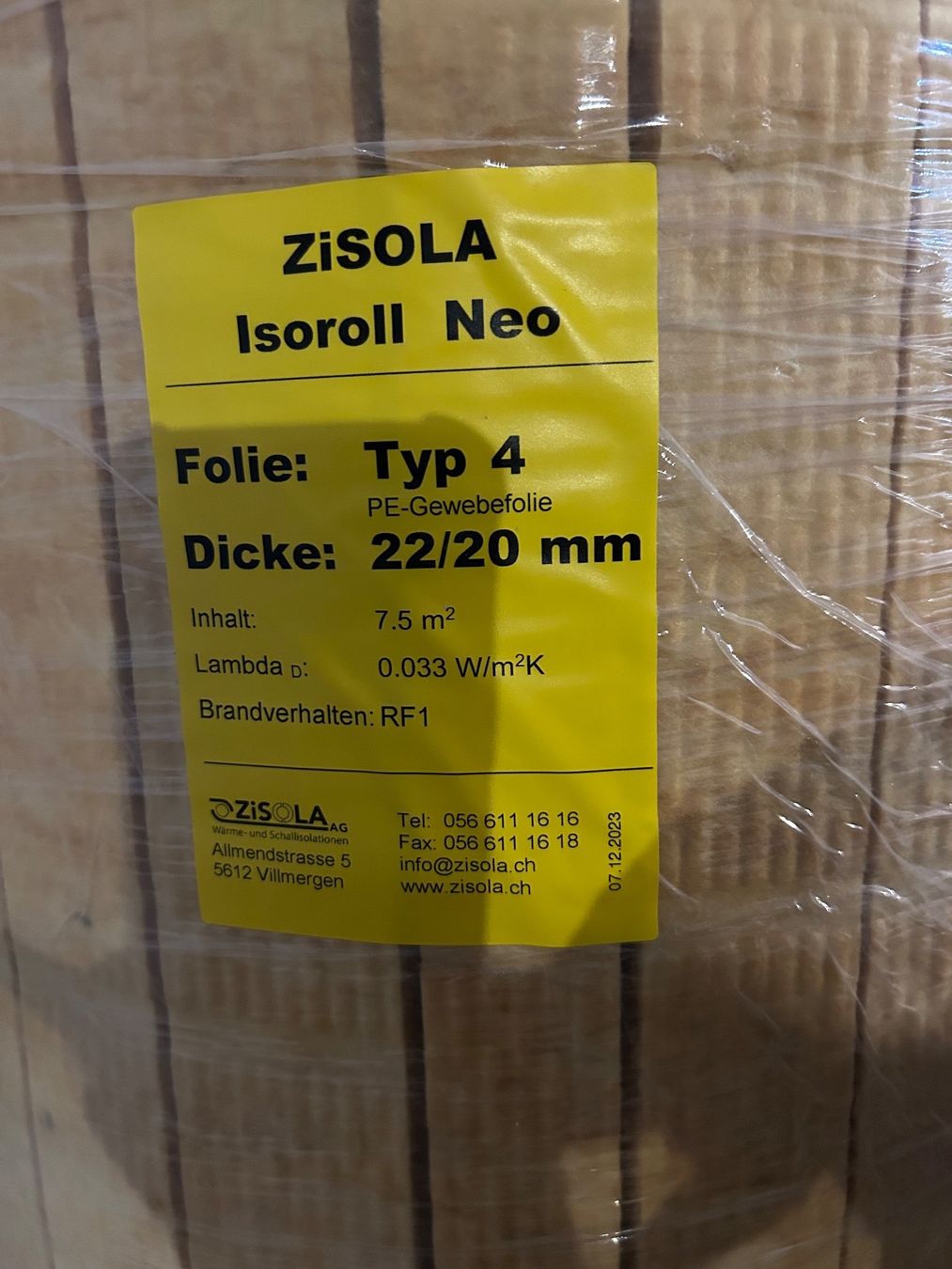 Materiale di riempimento: Trittschall Dämmung Isolation Isoroll 22/20 mm  ca10m2 – Nuovo e nell'imballaggio originale da Magden venduto da DorotheaKL 2