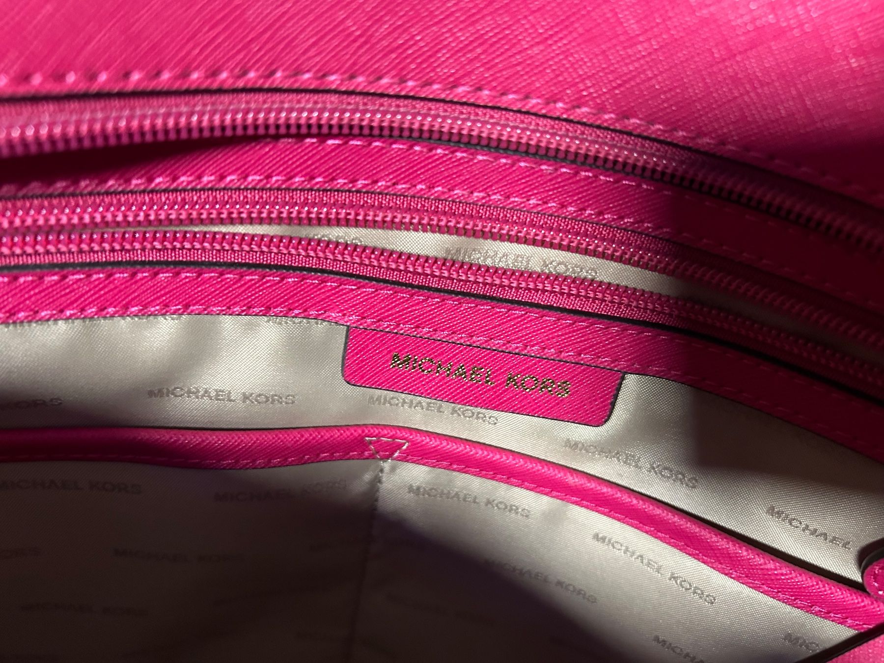 Michael Kors Borse da donna: Michael Kors Jet Set leder shopper Rosa – Usato da Arboldswil venduto da Chocco11. 6