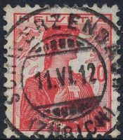 SCHWERZENBACH (ZÜRICH) 11.VI.12 - Vollstempel auf Helvetia