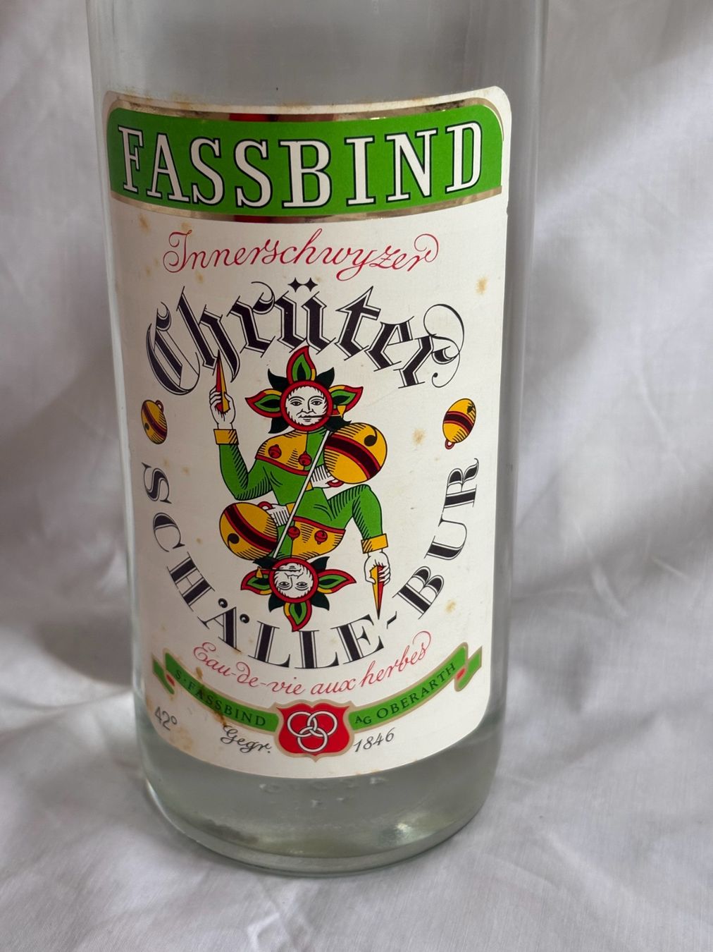 Bevande alcoliche: Chrüter-Schnaps Schälle-Bur (Fassbind) – Nuovo (secondo la descrizione) da Oberrieden venduto da pet_n2c2