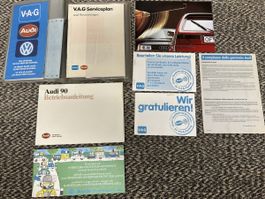 Betriebsanleitung Audi 90 Serviceplan VAG Unterlagen