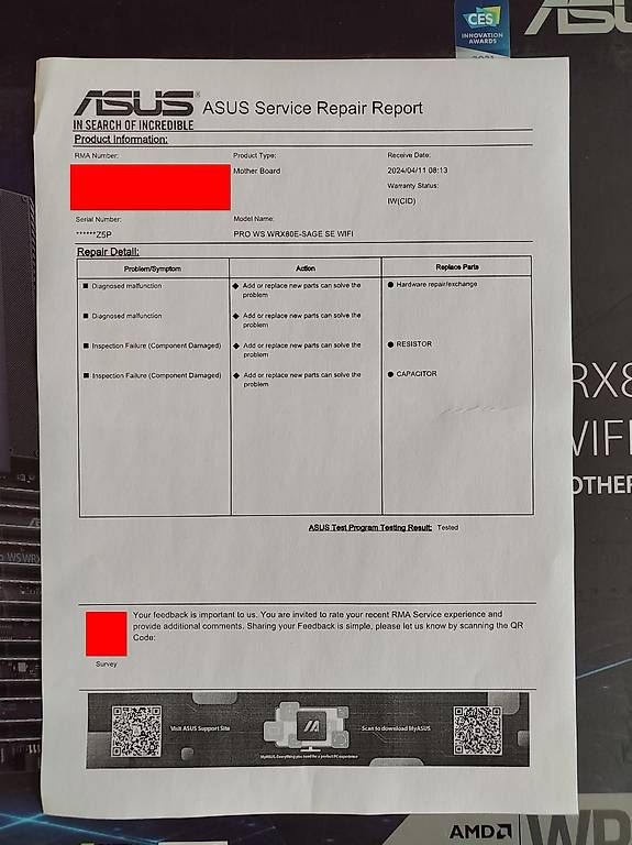 Asus Mainboards: ASUS Pro WS WRX80E-SAGE SE WIFI – Gebraucht aus Lausanne von edw_nb2q 3