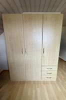 Kleiderschrank Holzoptik 3-türig mit Schubladen