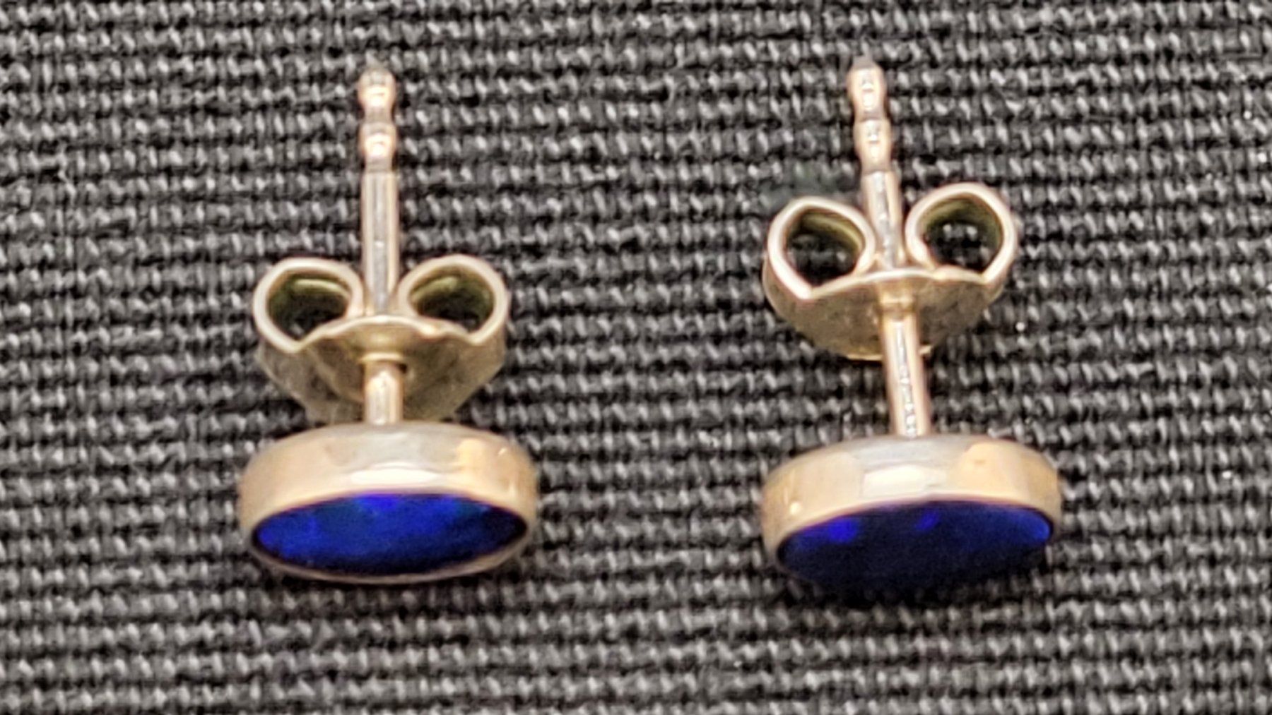 Boucles d'oreille: Silber-Ohrstecker mit Opal – D'occasion à Basel par spinne02 3