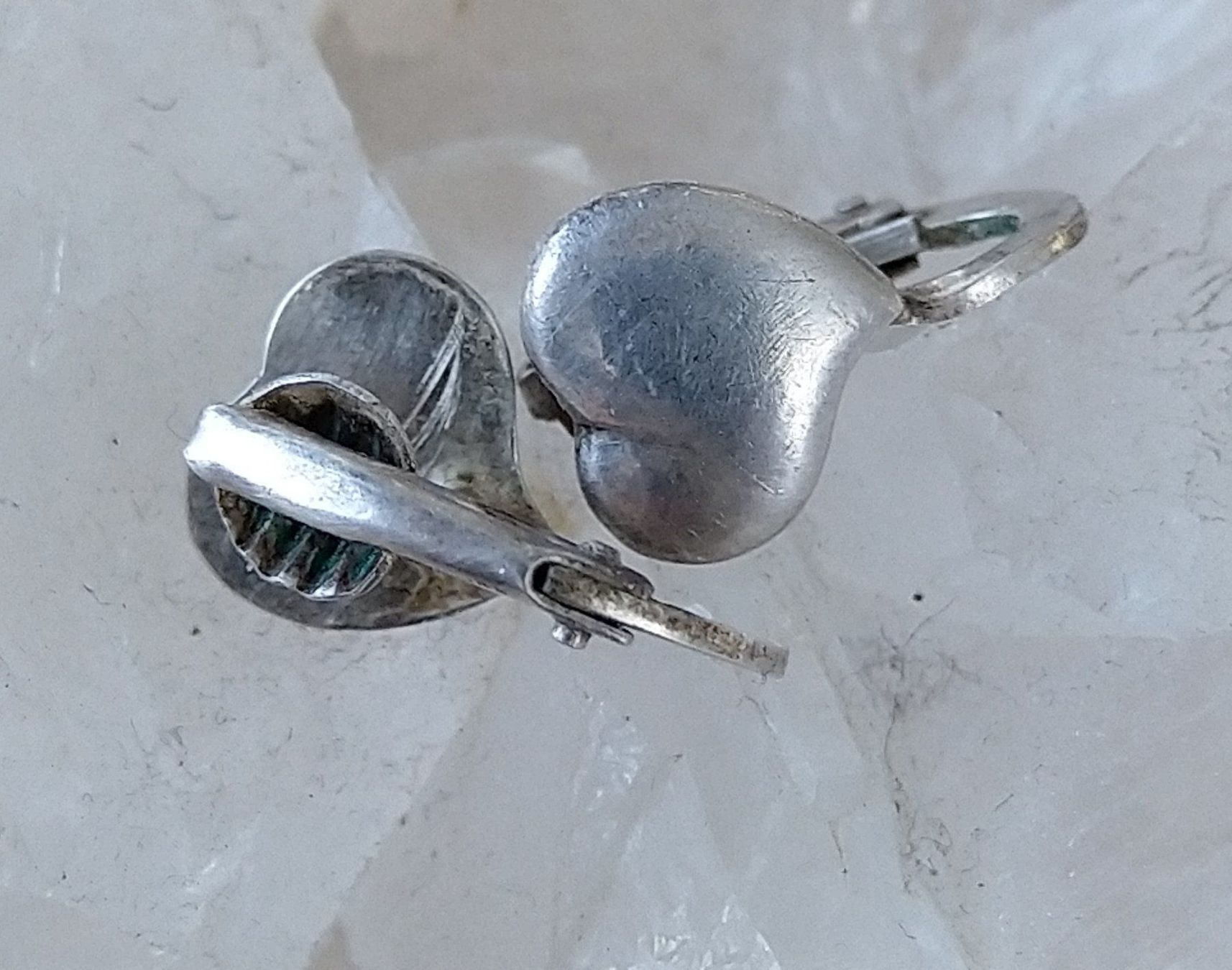 Ohrringe & -stecker: OHRRINGE IN 800 925 SILBER CLIPS HERZ – Gebraucht aus Romanshorn von BoutiqueA 3