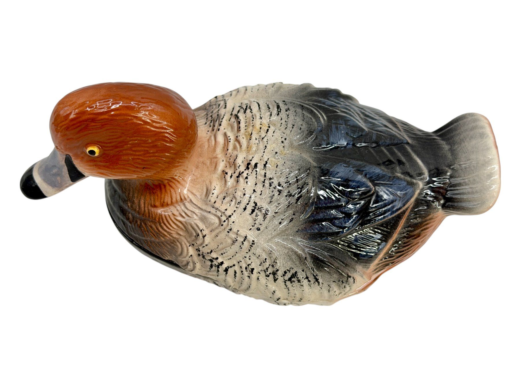 Ciotole: Michel Caugant, terrine canard en faience, signée – Usato da Morges venduto da magicle 3