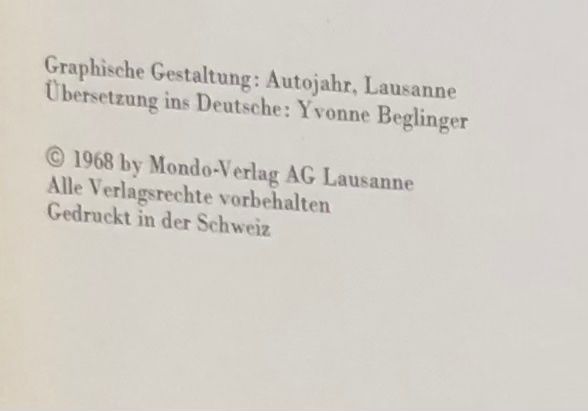 Libri: Buch: Das Auto; Mondo-Verlag 1968 – Usato da Fehraltorf venduto da moopli 2