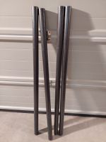 4 Aluminium-Rohre, Länge 133.5cm