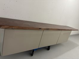 TV-Bank / Sideboard (Schrank Ikea Besta / Platte Eigenbau)