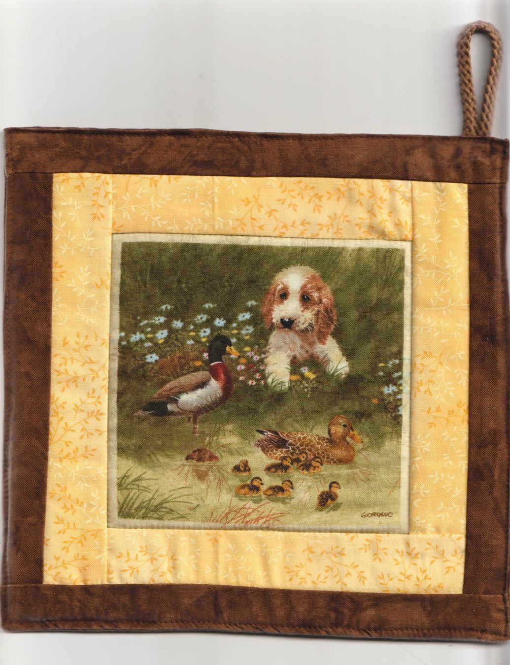 Biancheria da letto: Topflappen mit Hund, Handarbeit – Nuovo (secondo la descrizione) da Kriens venduto da Kraeutergarten