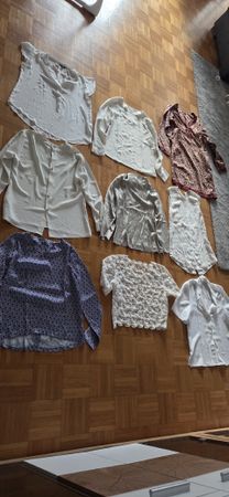Set aus 9 Hemden und Blusen in Grösse 42
