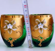 Mundgeblasenes, smaragdgrünes Murano Glas*