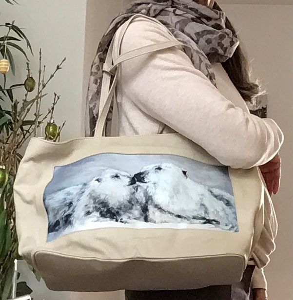 Borse da donna: Handtasche mit Eisbärsujet – Nuovo (secondo la descrizione) da Nussbaumen AG venduto da Magi58